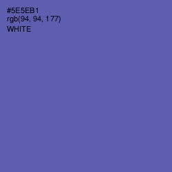 #5E5EB1 - Blue Violet Color Image