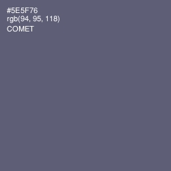 #5E5F76 - Comet Color Image