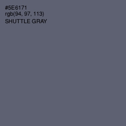 #5E6171 - Shuttle Gray Color Image