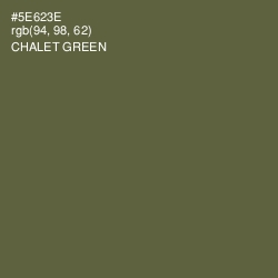 #5E623E - Chalet Green Color Image