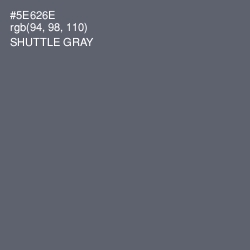 #5E626E - Shuttle Gray Color Image