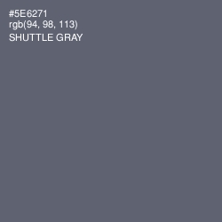 #5E6271 - Shuttle Gray Color Image
