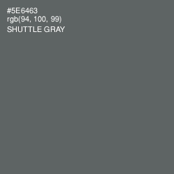 #5E6463 - Shuttle Gray Color Image