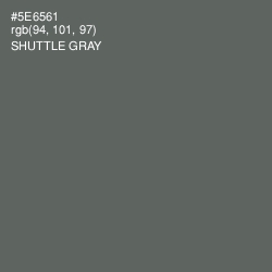 #5E6561 - Shuttle Gray Color Image