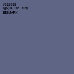 #5E6585 - Bismark Color Image