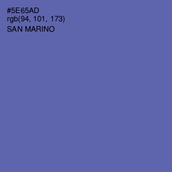 #5E65AD - San Marino Color Image