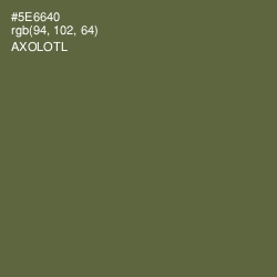 #5E6640 - Axolotl Color Image
