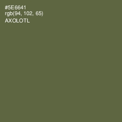 #5E6641 - Axolotl Color Image