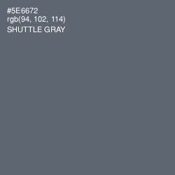 #5E6672 - Shuttle Gray Color Image