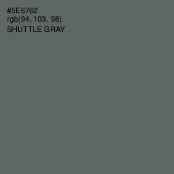 #5E6762 - Shuttle Gray Color Image