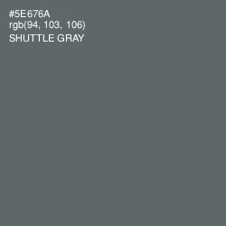 #5E676A - Shuttle Gray Color Image