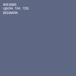 #5E6885 - Bismark Color Image