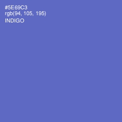 #5E69C3 - Indigo Color Image