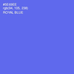#5E69EE - Royal Blue Color Image