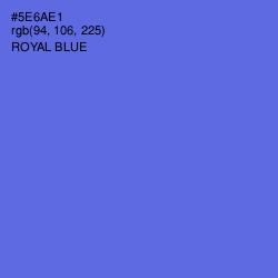 #5E6AE1 - Royal Blue Color Image