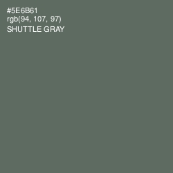 #5E6B61 - Shuttle Gray Color Image
