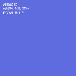 #5E6CE0 - Royal Blue Color Image