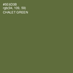 #5E6D3B - Chalet Green Color Image