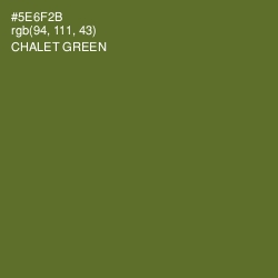 #5E6F2B - Chalet Green Color Image