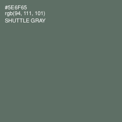 #5E6F65 - Shuttle Gray Color Image