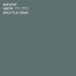 #5E6F6F - Shuttle Gray Color Image