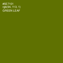 #5E7101 - Green Leaf Color Image