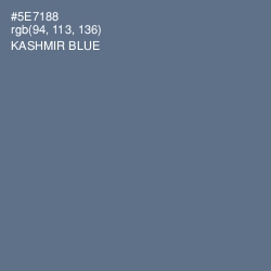 #5E7188 - Kashmir Blue Color Image