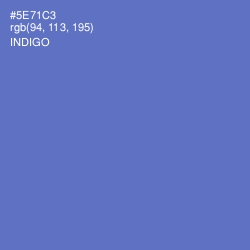 #5E71C3 - Indigo Color Image