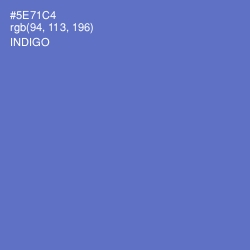 #5E71C4 - Indigo Color Image