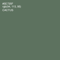 #5E735F - Cactus Color Image