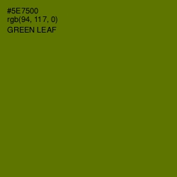 #5E7500 - Green Leaf Color Image