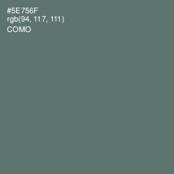 #5E756F - Como Color Image