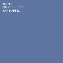 #5E75A1 - San Marino Color Image