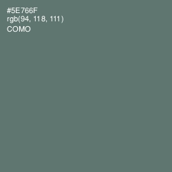 #5E766F - Como Color Image