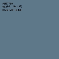 #5E7789 - Kashmir Blue Color Image