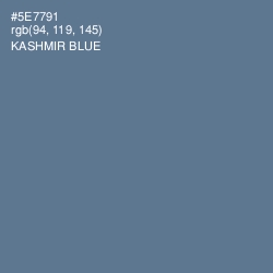#5E7791 - Kashmir Blue Color Image