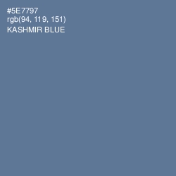 #5E7797 - Kashmir Blue Color Image