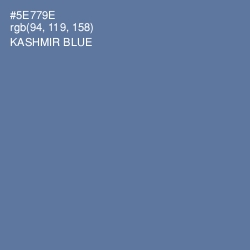 #5E779E - Kashmir Blue Color Image