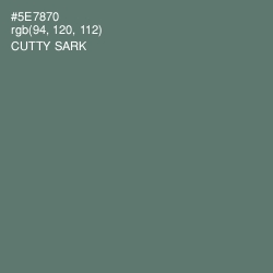 #5E7870 - Cutty Sark Color Image
