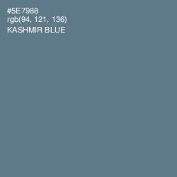 #5E7988 - Kashmir Blue Color Image