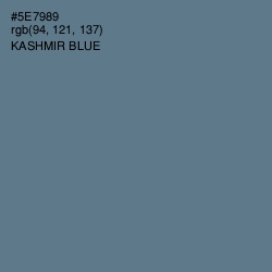 #5E7989 - Kashmir Blue Color Image