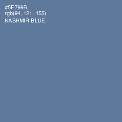 #5E799B - Kashmir Blue Color Image