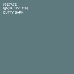 #5E7A7E - Cutty Sark Color Image