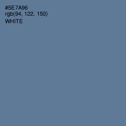 #5E7A96 - Kashmir Blue Color Image