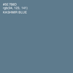 #5E7B8D - Kashmir Blue Color Image