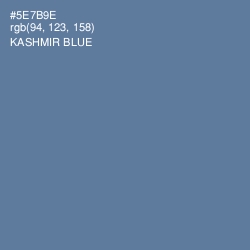 #5E7B9E - Kashmir Blue Color Image