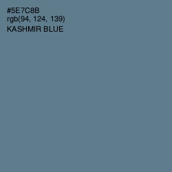 #5E7C8B - Kashmir Blue Color Image