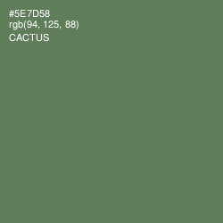 #5E7D58 - Cactus Color Image