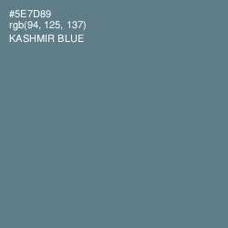 #5E7D89 - Kashmir Blue Color Image