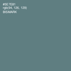 #5E7E81 - Bismark Color Image